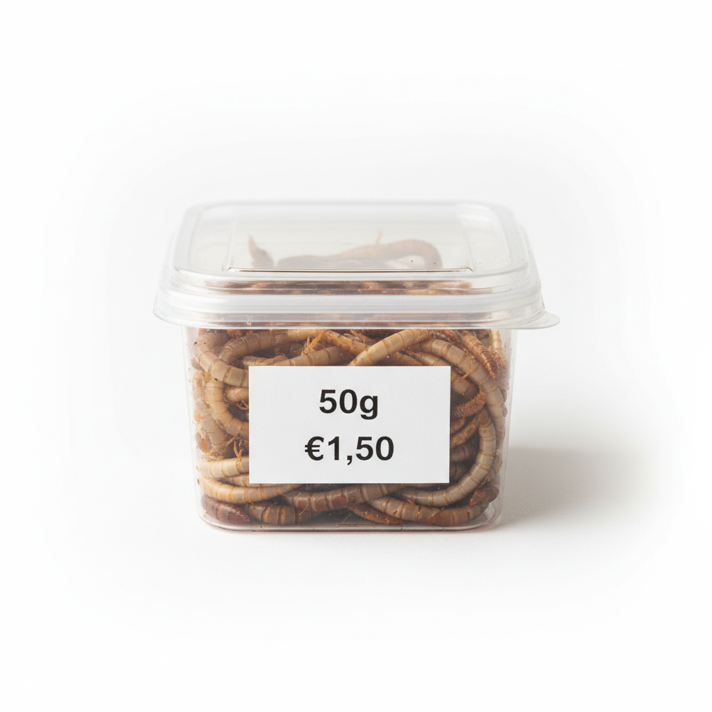 50 gram levende meelwormen